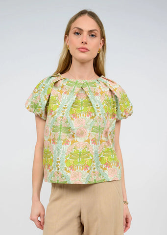 Ivy Jane Pleated Neck Top