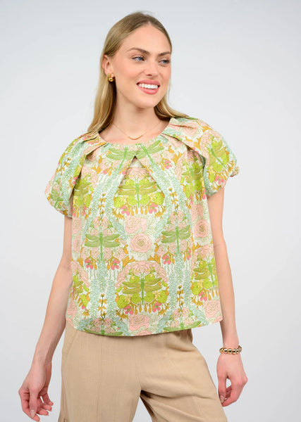 Ivy Jane Pleated Neck Top