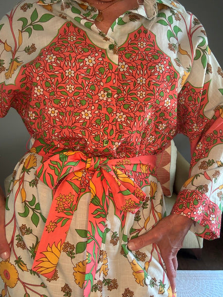 Uncle Frank Bordered Shirt Dress