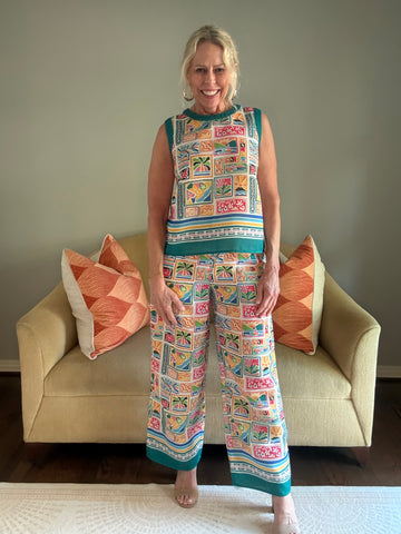 Joy Joy Fiesta Tiles Palazzo Pant