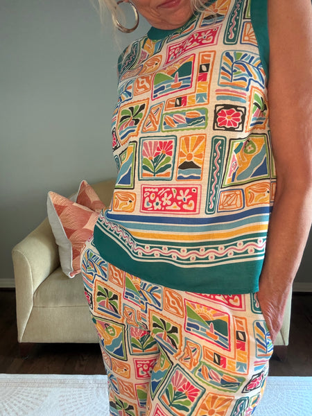 Joy Joy Fiesta Tiles Palazzo Pant