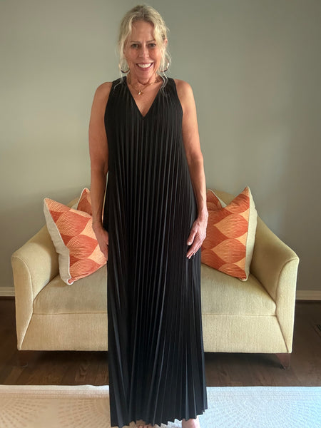 BYU Pleated Maxi Dress