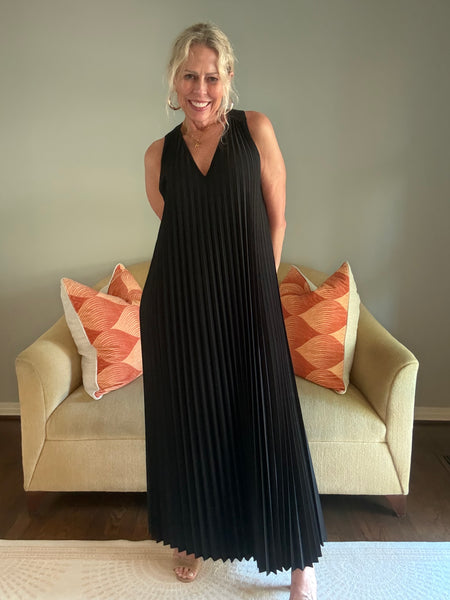 BYU Pleated Maxi Dress