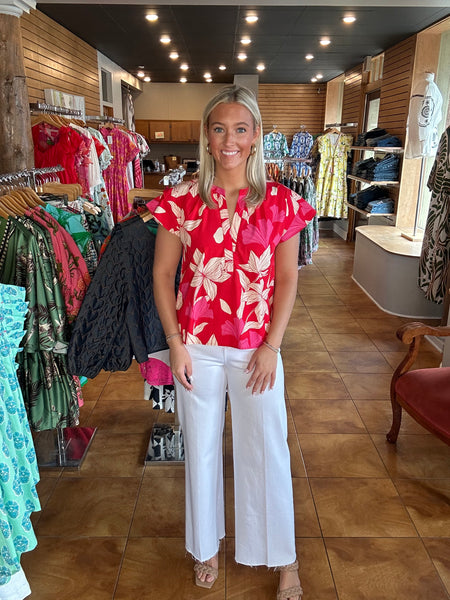 Maude Vivante Joy Top [chilli florals]