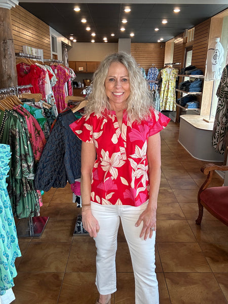 Maude Vivante Joy Top [chilli florals]