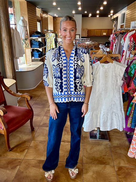Uncle Frank Flounce Paisley Dress