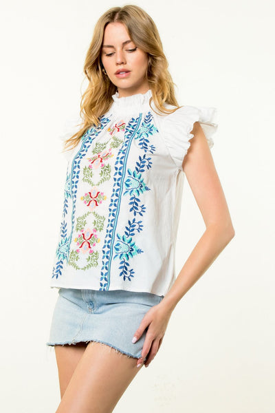 Ivy Jane Block Print Gauze Top