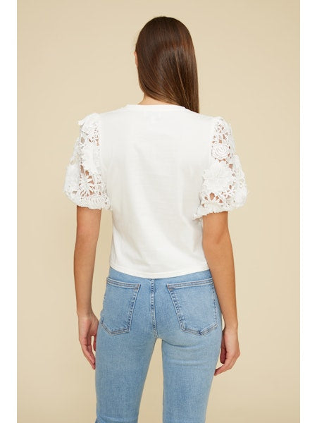 Lucy Paris Avi Lace Sleeve Top