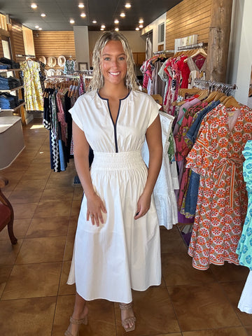 PINCH Color Block Piped Dress