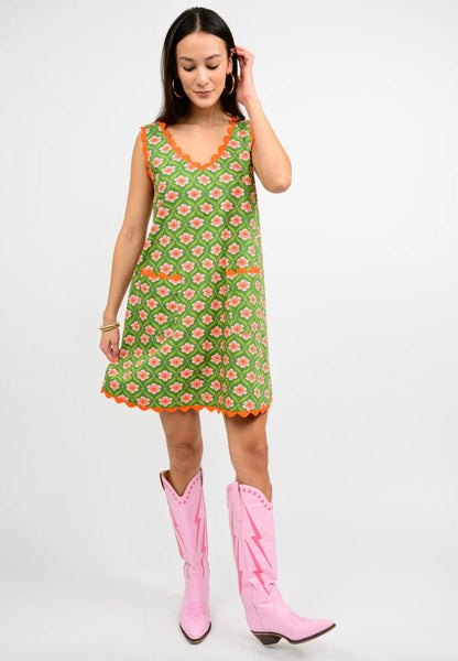 Uncle Frank Flowering Waves Dress