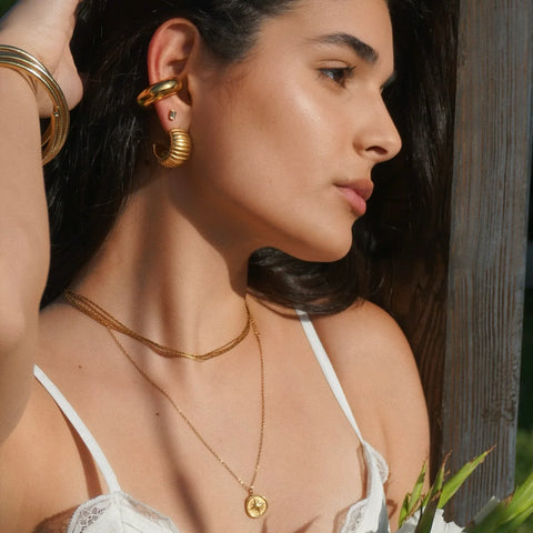 Ellie Vail Aerin Compass Necklace