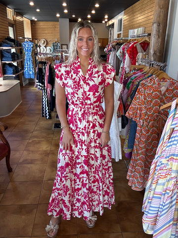 PINCH Floral Tiered Maxi Dress