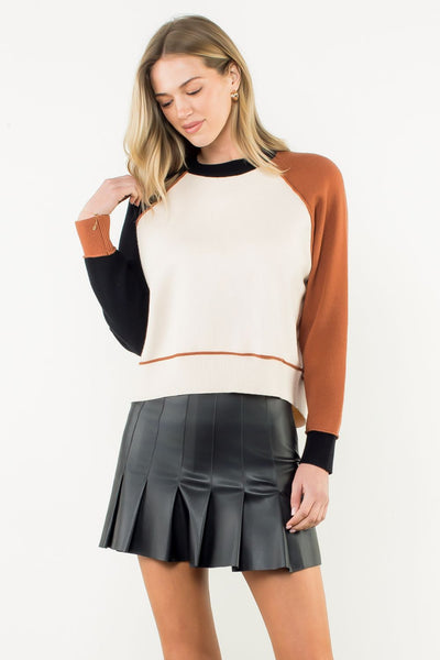 THML Colorblocked Sweater [cream]