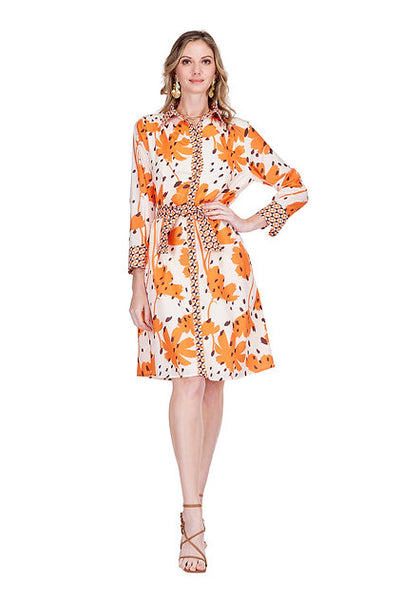 Jade Contrast Shirtdress