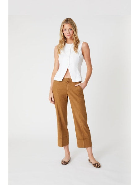 Level 99 Lauren Cuffed Trouser [bronze]
