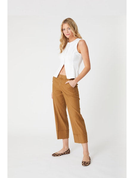 Level 99 Lauren Cuffed Trouser [bronze]