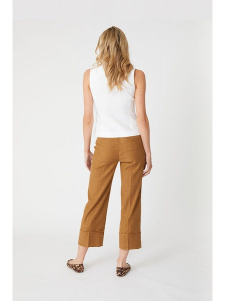 Level 99 Lauren Cuffed Trouser [bronze]