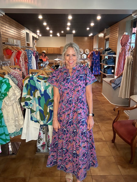 THML Flutter Bell Sleeve Dress