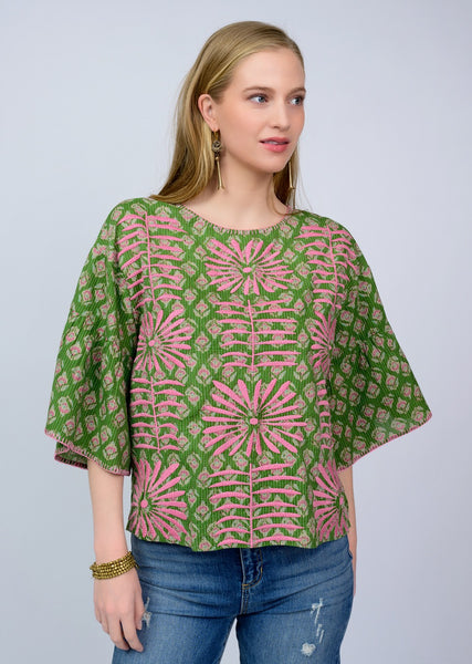 Sister Mary Elena Embroidered Top