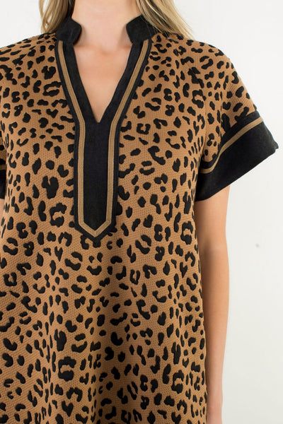 THML Short Sleeve Cheetah Dress