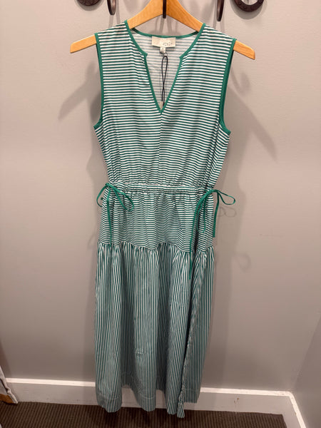 PINCH Striped Tiered Maxi Dress