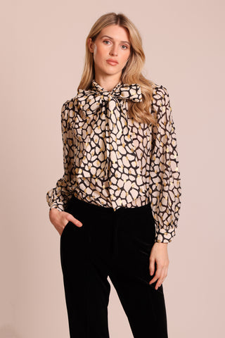 Traffic People Stepping Stones Bonnie Blouse [white]