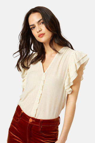 Traffic People Falls Top [cream]