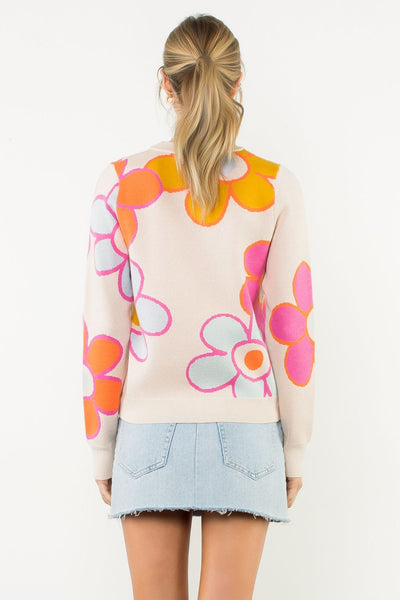 THML Knit Flower Sweater