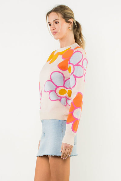 THML Knit Flower Sweater