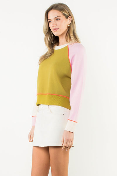 THML Colorblocked Sweater [olive]