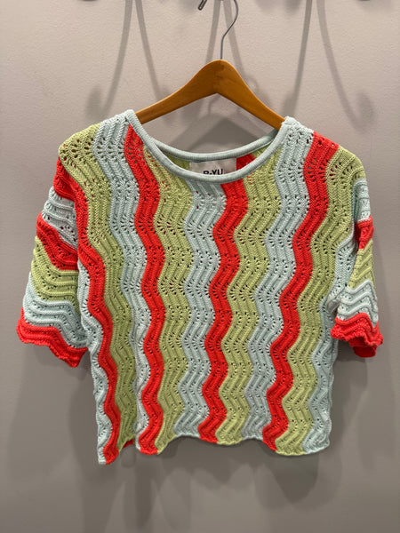BYU Celeste Short Sleeve Summer Sweater