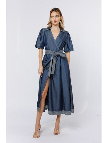 Ciebon True Wrap Midi Maxi Dress