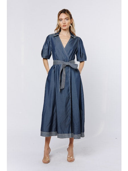Ciebon True Wrap Midi Maxi Dress