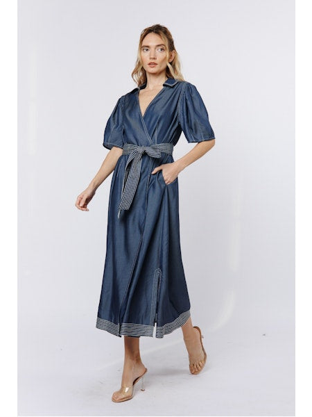 Ciebon True Wrap Midi Maxi Dress