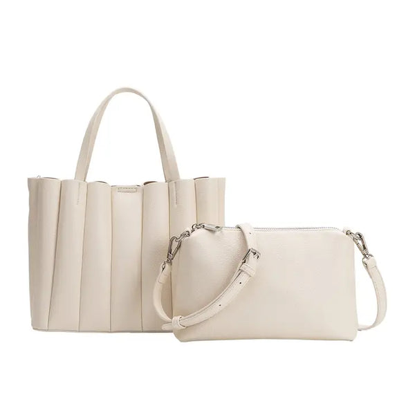 Melie Bianco Adela Vegan Leather Tote [ivory]