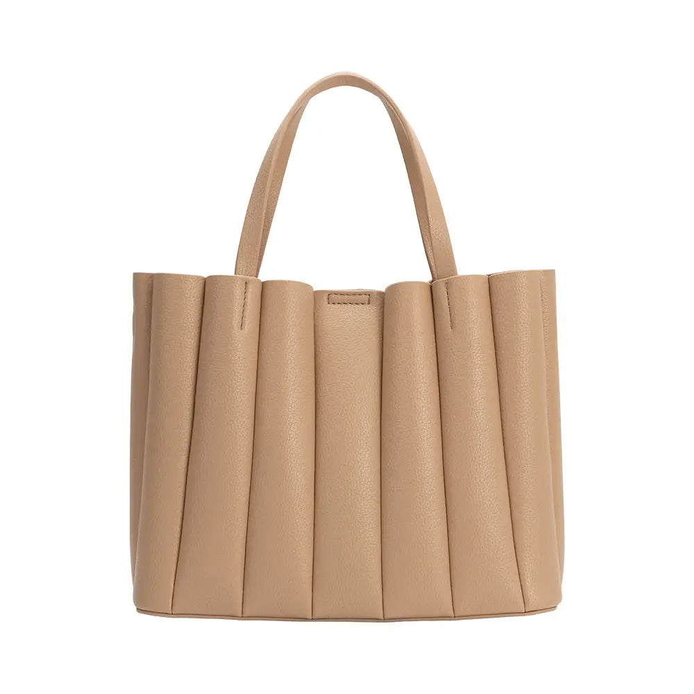 Melie Bianco Adele Vegan Leather Tote [nude]
