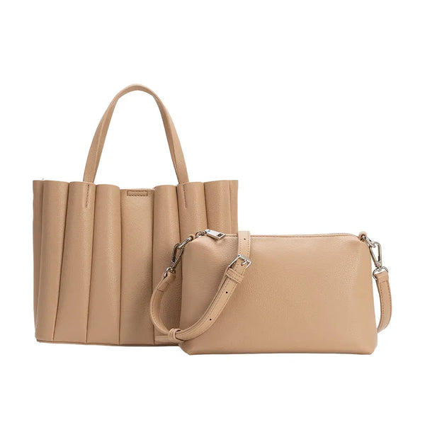 Melie Bianco Adele Vegan Leather Tote [nude]