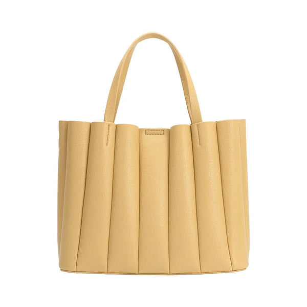 Melie Bianco Adela Vegan Leather Tote [yellow]