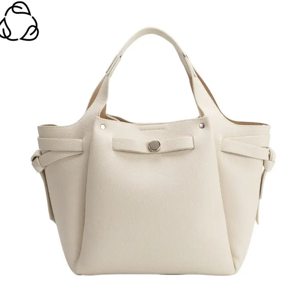 Melie Bianco Avril Vegan Leather Top Handle Handbag [bone]