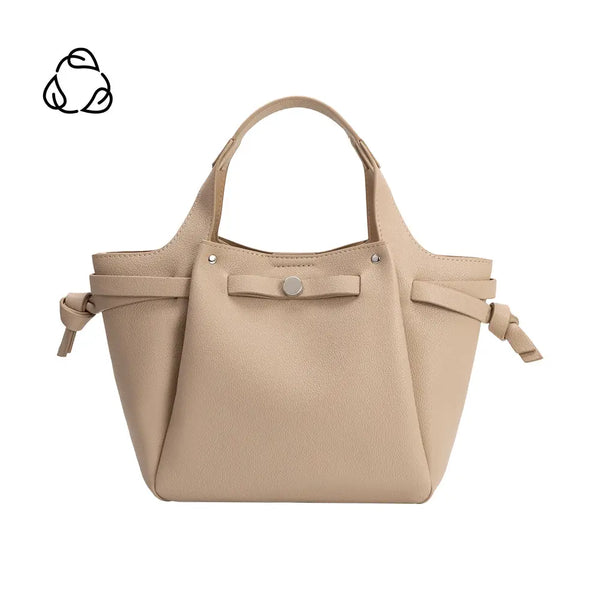 Melie Bianco Avril Vegan Leather Top Handle Handbag [nude]