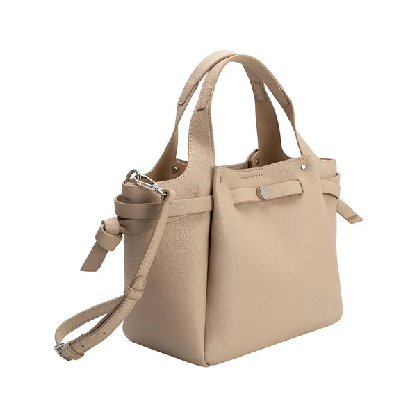 Melie Bianco Avril Vegan Leather Top Handle Handbag [nude]