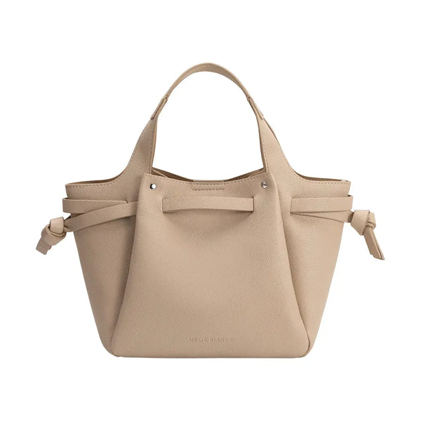 Melie Bianco Avril Vegan Leather Top Handle Handbag [nude]