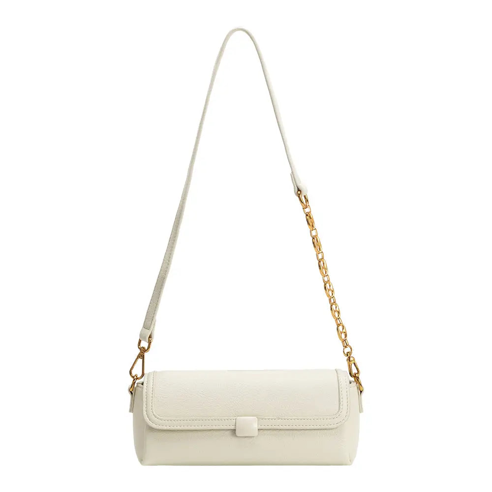 Melie Bianco Fancy Vegan Leather Clutch/Crossbody Bag [ivory]
