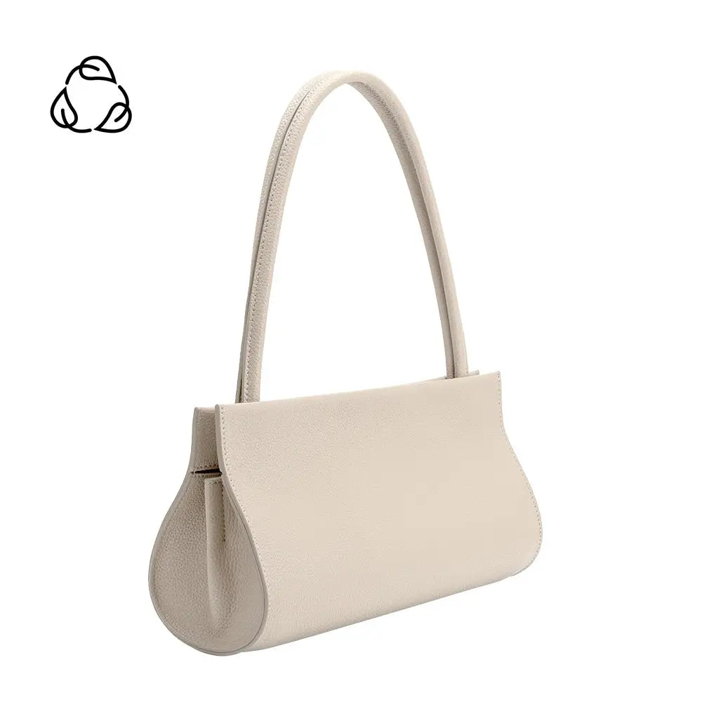 Melie Bianco Ryleigh Recylcled Vegan Leather Shoulder Bag [bone]