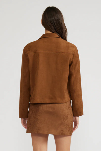 Lucy Paris Brent Vegan Suede Jacket