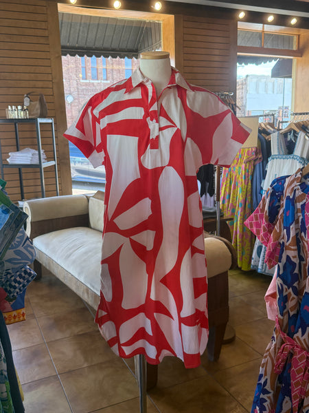 Maude Anna Dress [scarlet shards]