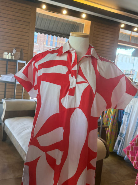 Maude Anna Dress [scarlet shards]