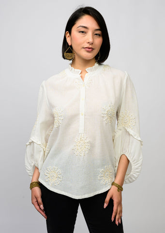 Ivy Jane Hand Embroidered Blouse