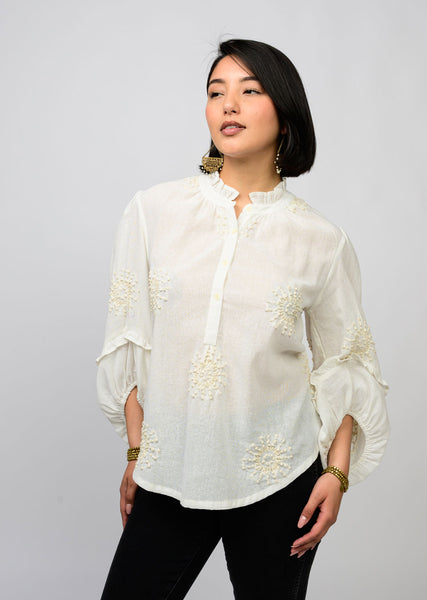 Ivy Jane Hand Embroidered Blouse