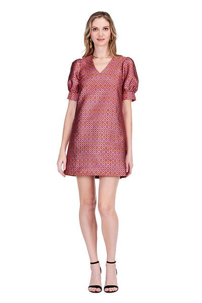 Jade Groovy Grid Shift Dress
